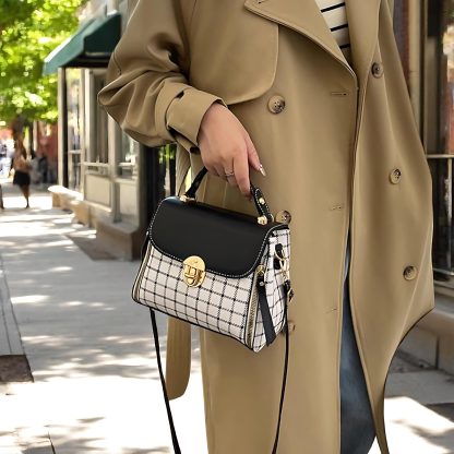 Fashion plaid ladies handbag - Image 2